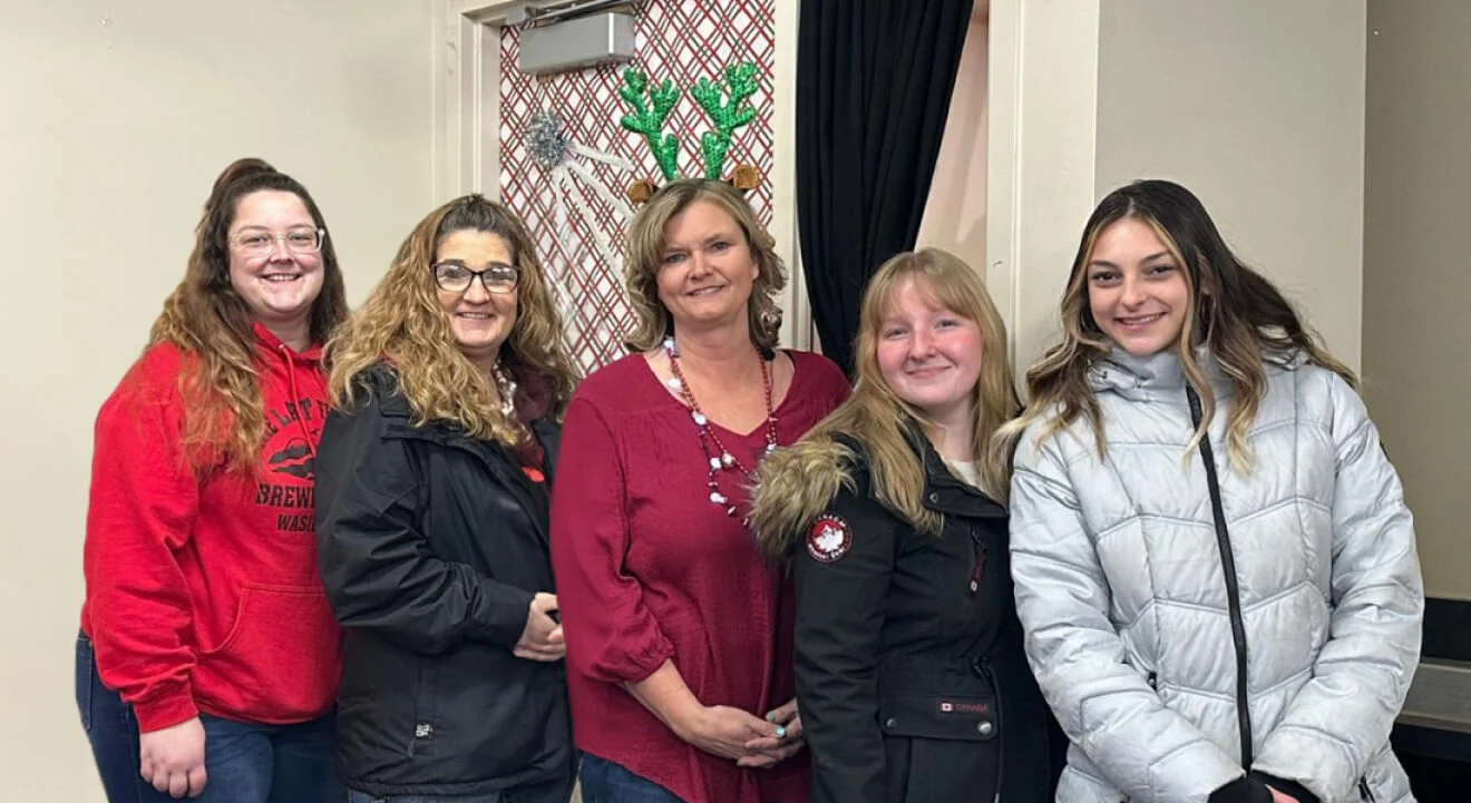 The White Lilac Cleaning team at a holiday get-together